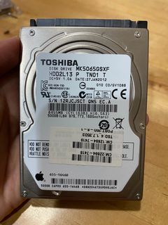 Toshiba 500g 2.5寸 mac硬碟