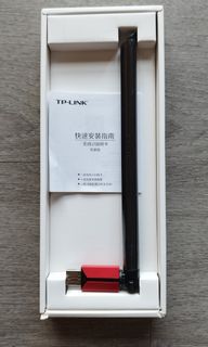 TP-Link TL-WN726 Wireless Wifi USB Adapter / Dongle, w/ External Antenna, Compatible with Desktops & Laptops, Driver- Free