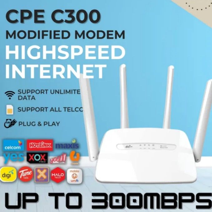 Unlimited Hotspot Modem Router for SIM LTE 4g Unlimited Internet CPE ...
