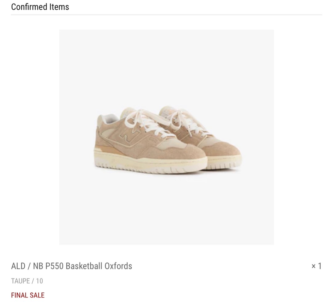 Brown New Balance 550 Aime Leon Dore Raffle US10 Aimé Leon Dore X