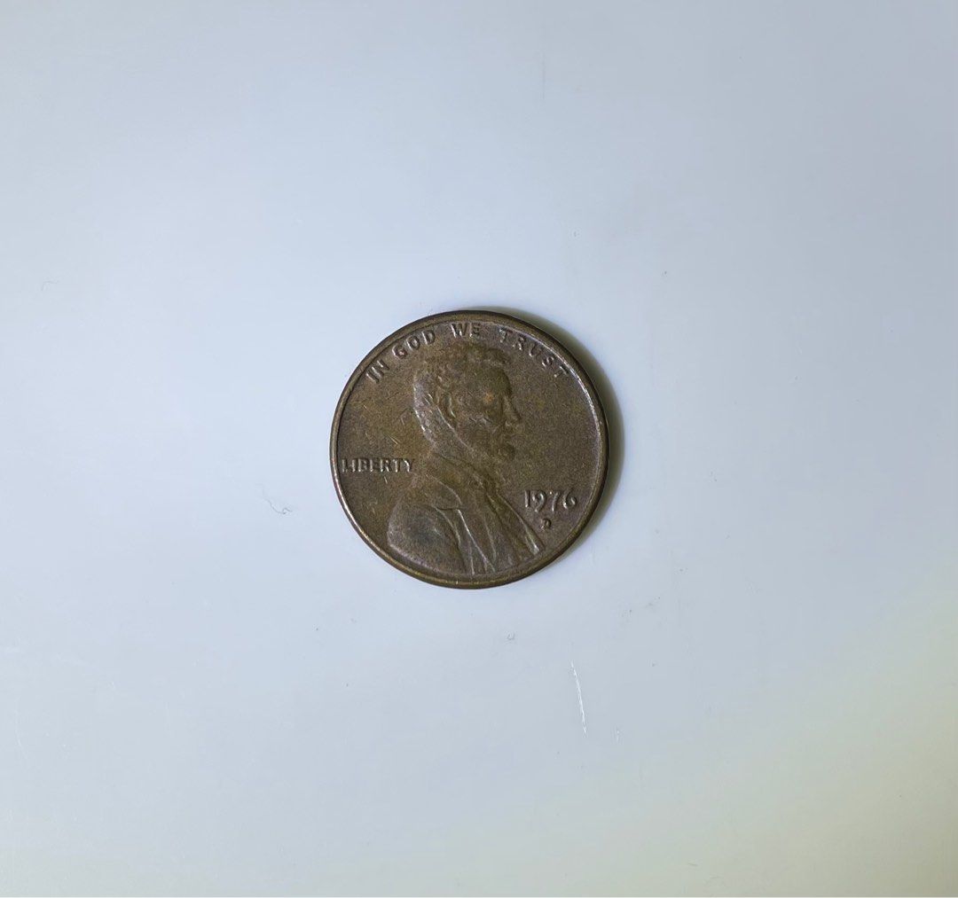 US One Cent 1976 D Penny Lincoln Coin Hobbies Toys Collectibles us-one-cent-1976-d-penny-lincoln-coin-hobbies-toys-collectibles