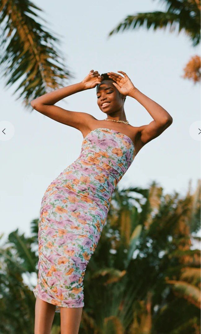 Camellia delights 2024 midi dress