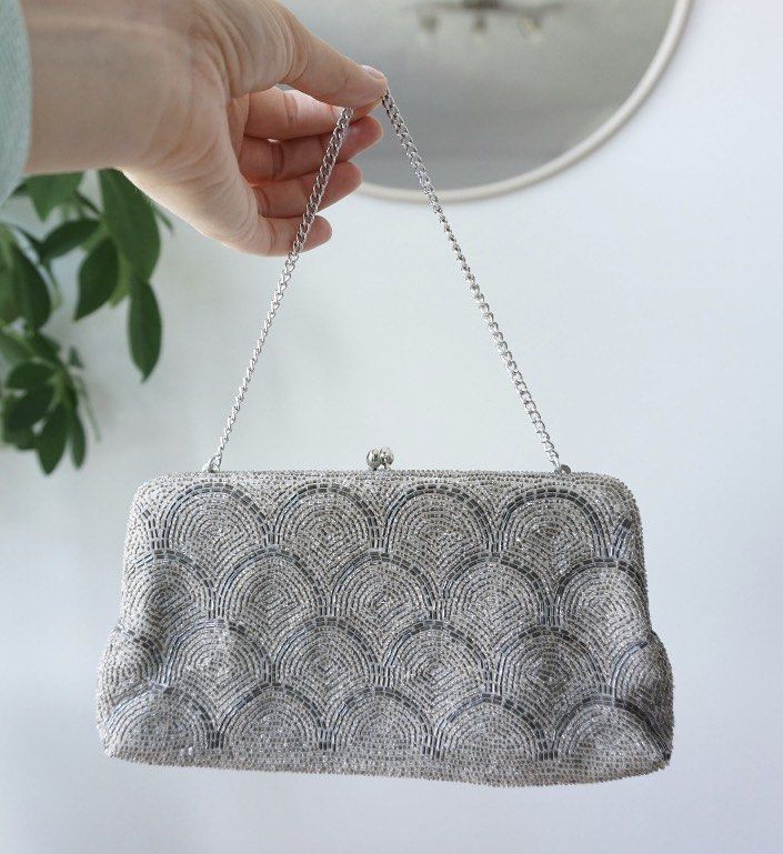 Buy silver shop clutch bag