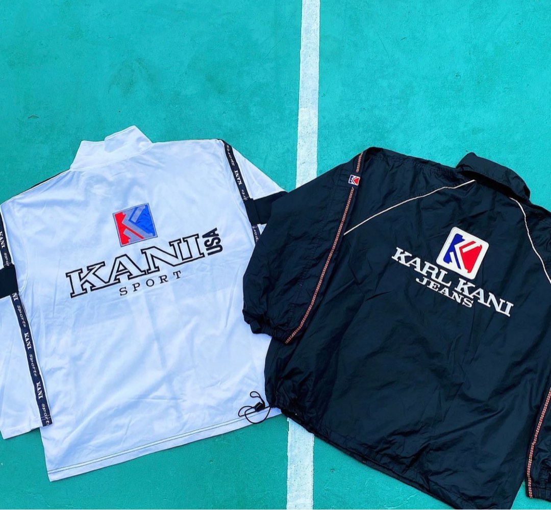 Karl kani og denim windbreaker new arrivals blue