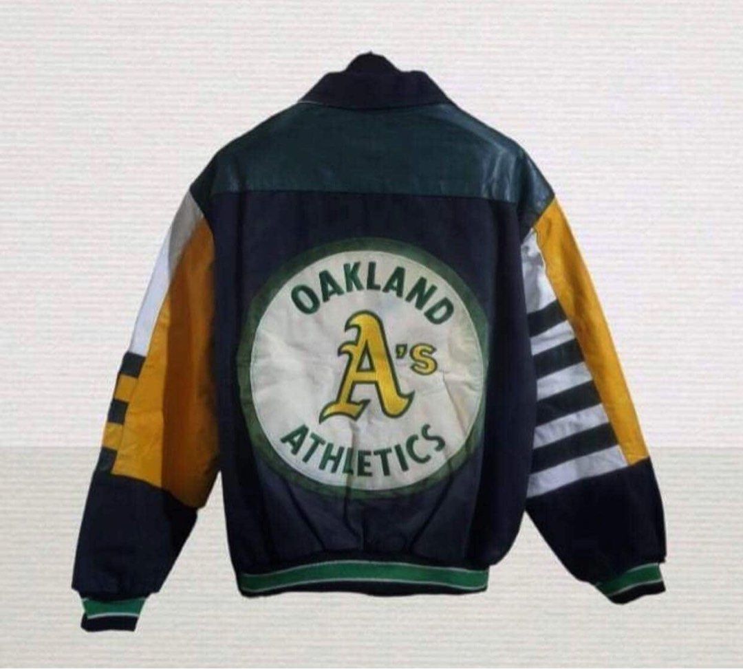 Oakland Athletics Starter Vintage Varsity Satin Full-Snap Jacket