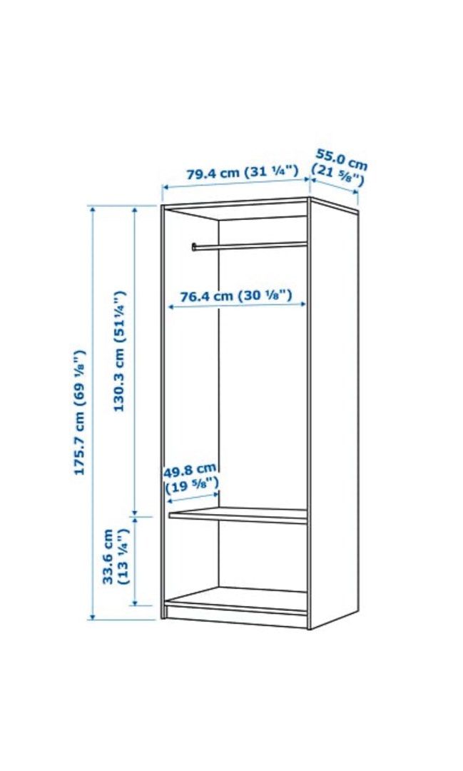 Shefa Kids Wickelaufsatz 800 für Ikea Kommode der Serien MALM, HEMNES