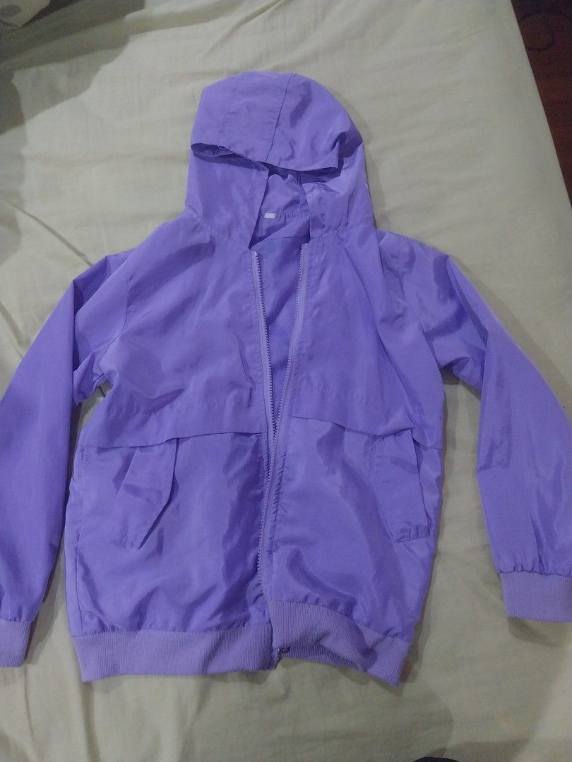 Purple best sale windbreaker jacket