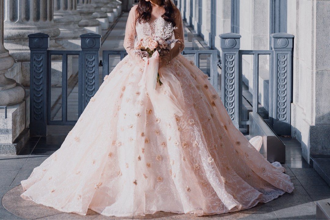 Wedding Ball Gown Wedding Dress Actual Day Gown Wedding Photoshoot Gown Ball Gown Swarovski Crystal Bling Gown Embellished Gown Wedding