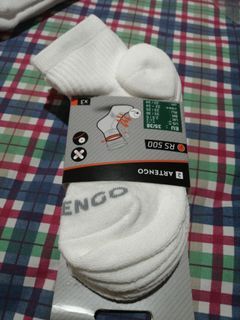 White Artengo socks