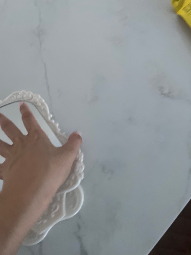 White Desk Mirror, Furniture & Home Living, Home Decor, Mirrors on