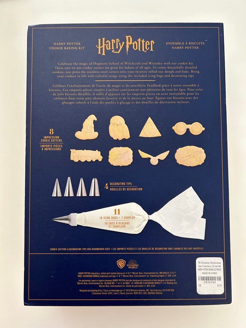Williams Sonoma Harry Potter Cookie Baking Set, Hobbies & Toys