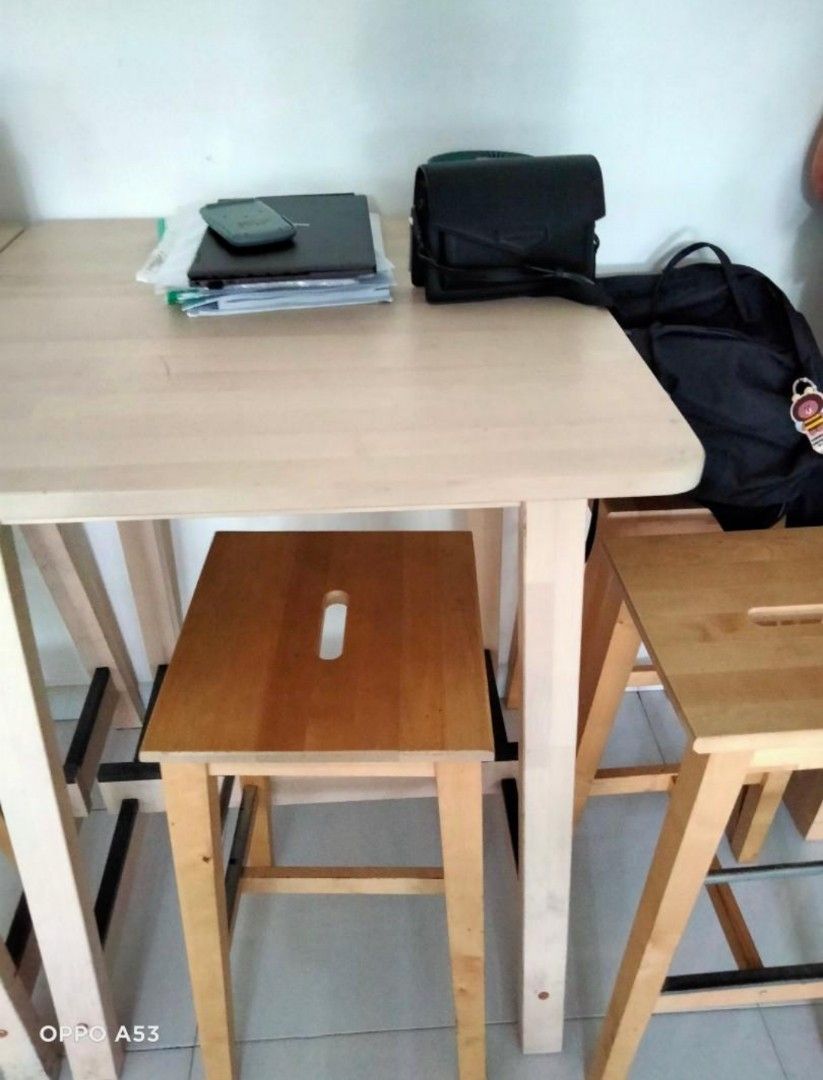 Wooden Tall Table Chairs for Sale Furniture Home Living