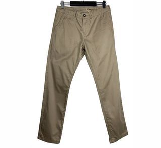 Wrangler Wrancher Chino sz 30 x 32 Slim Fit Brown Men Pants Casual Cotton Basic
