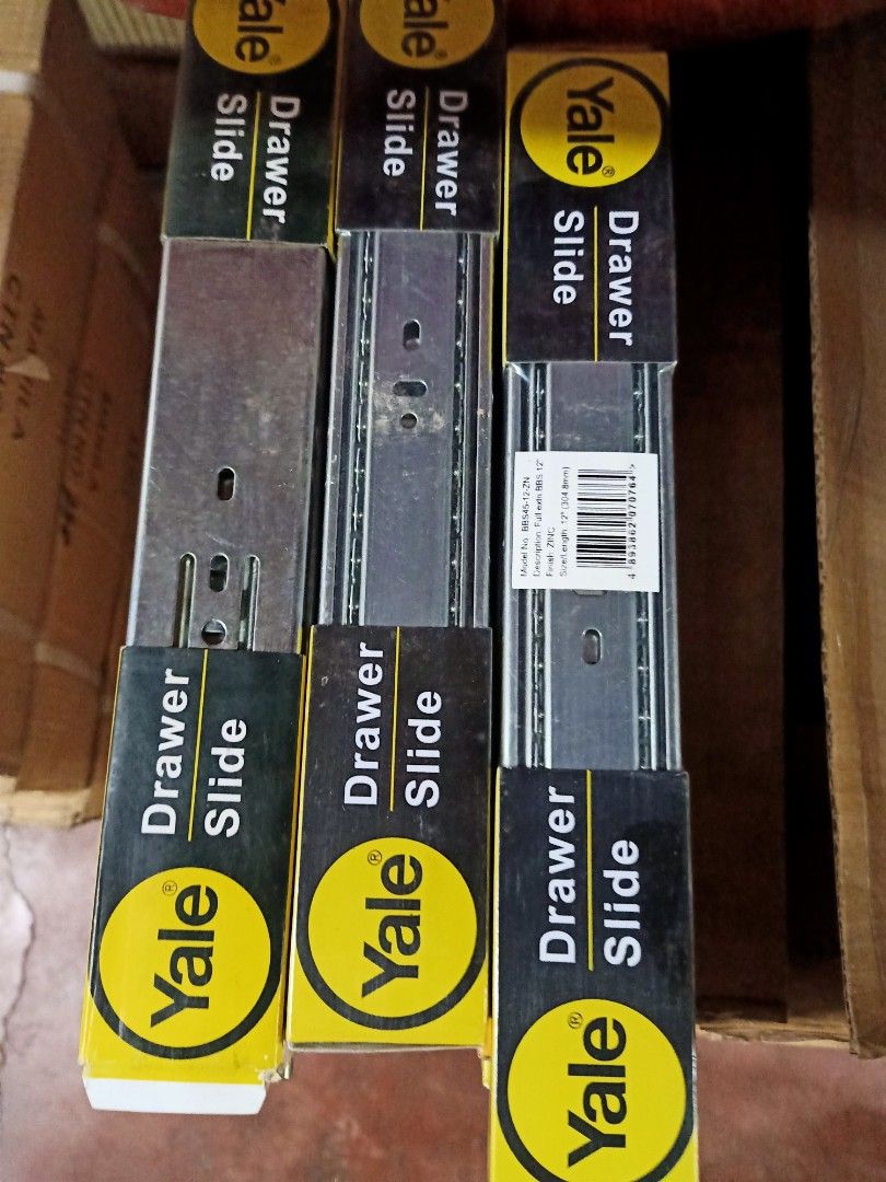 YALE DRAWERSLIDE FULL EXTENSION 45 kg LOAD CAPACITY BALL BEARING WITH