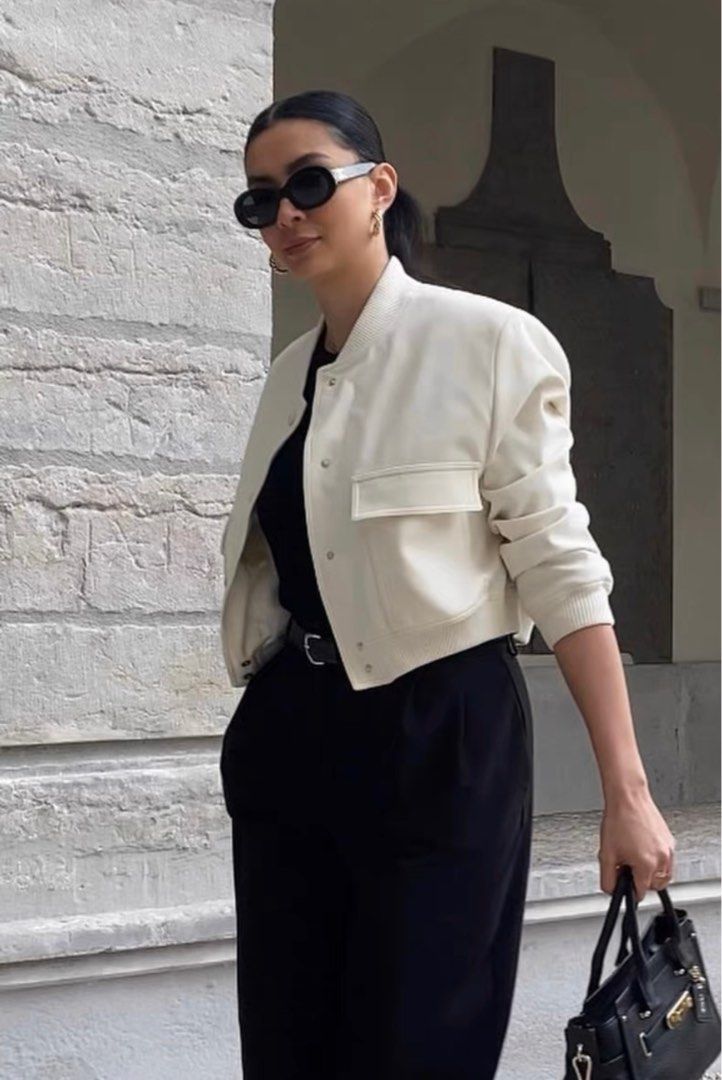 Zara Viral Maxi Bomber Jacket With Pockets (BNWT), Women's Fashion ...