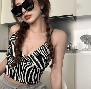 ZEBRA KNIT TANK TOP