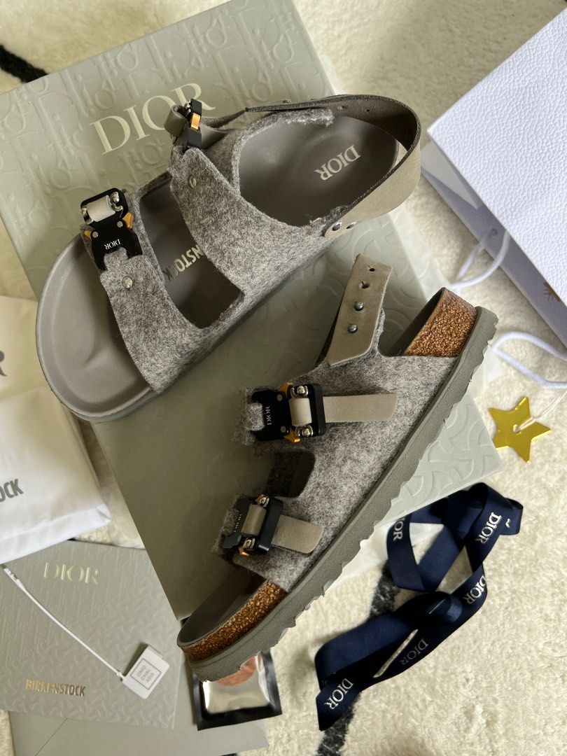 Crème de la crème💸 Louis Vuitton Skateboard- $2300 Dior x Birkenstock  Milano Sandal, Size 42 (US Men's 9)- $1250 Both DS. #luckydog206 …