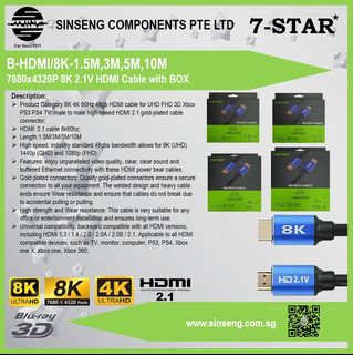 Cable HDMI 2.0 de 10m Compatible UHD/4 K/HDR/3d/1080p/2160p/ARC 