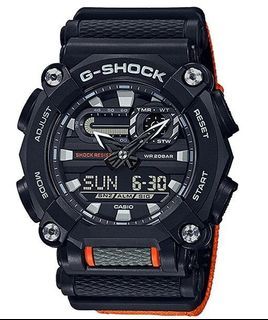 真品 CASIO 卡西歐 G-SHOCK 時尚工業風雙顯手錶 GA-900C-1A4
