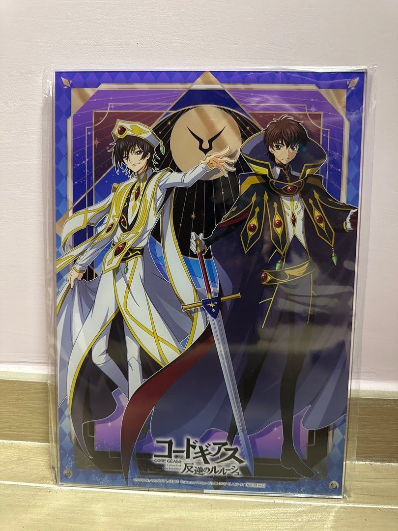 全新Code Geass 反叛的魯路修A4 size 立牌, 興趣及遊戲, 玩具& 遊戲類- Carousell