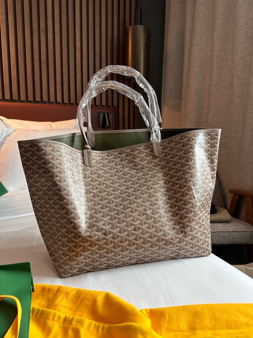 全新Goyard Saint Louis 灰綠GM (170週年限量版), 名牌, 手袋及銀包 