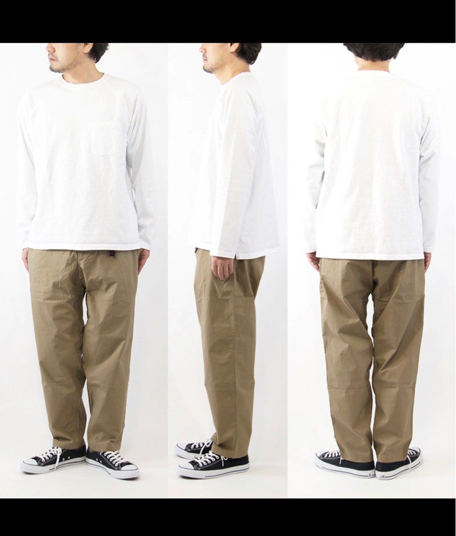 全新日版Gramicci Weather Wide Tapered Pants 軍綠色, 男裝, 外套及