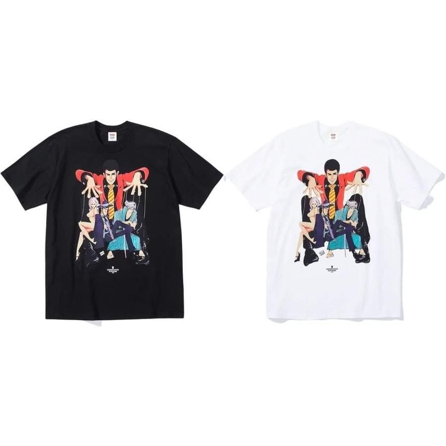 現貨] Supreme x Undercover Lupin Tee 黑/白, 他的時尚, 上身及套裝