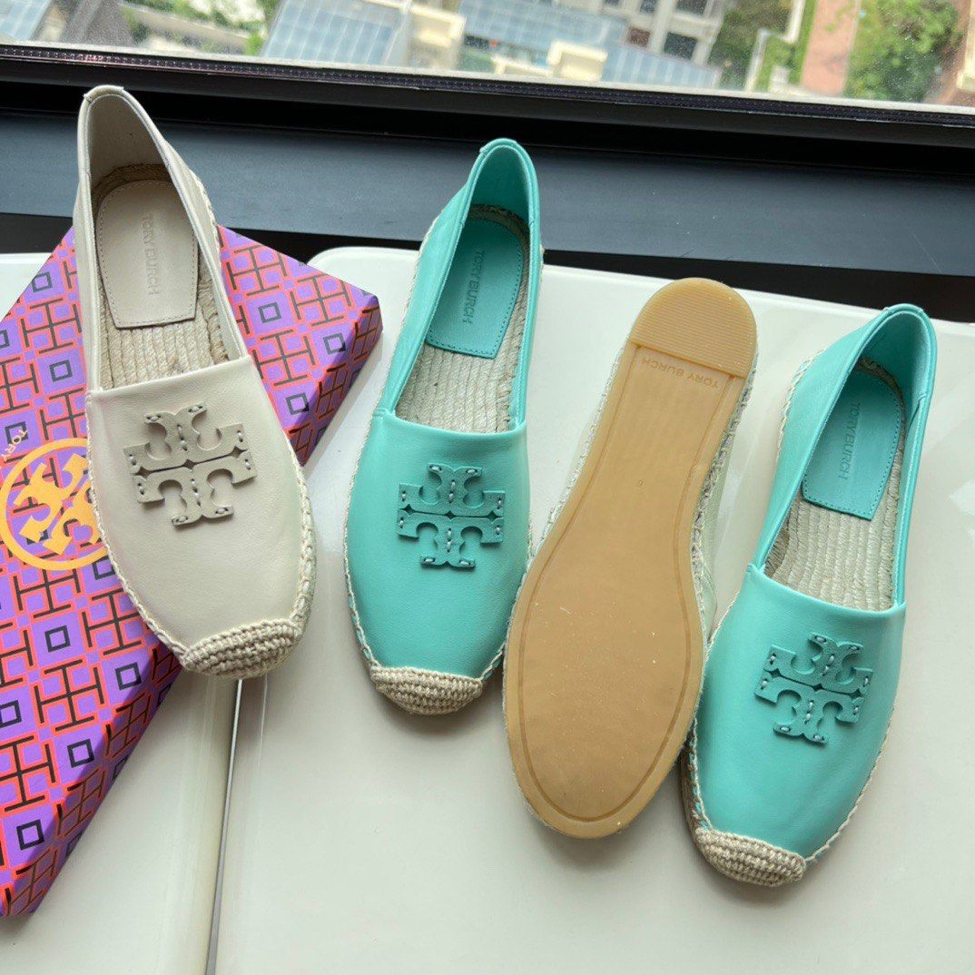Tory burch best sale leather espadrilles