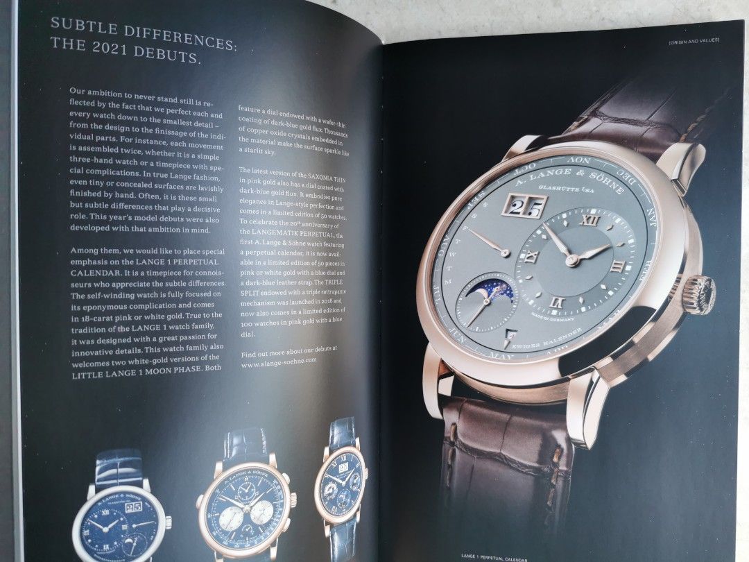 A. Lange & Sohne Catalog 20212022, Hobbies & Toys, Books & Magazines