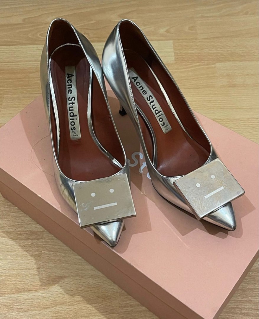 Acne studio heels, Fesyen Wanita, Sepatu di Carousell