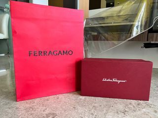 (ALL FOR $4) Salvatore Ferragamo Paper Bag and Shoe box
