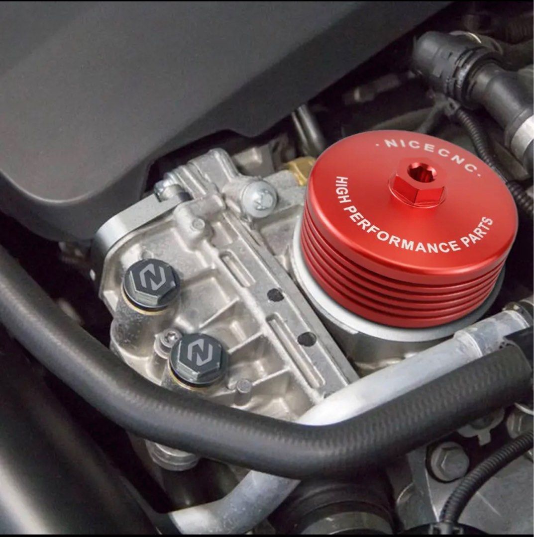 Aluminum Engine Oil filter heat sink, Car Accessories, Accessories on