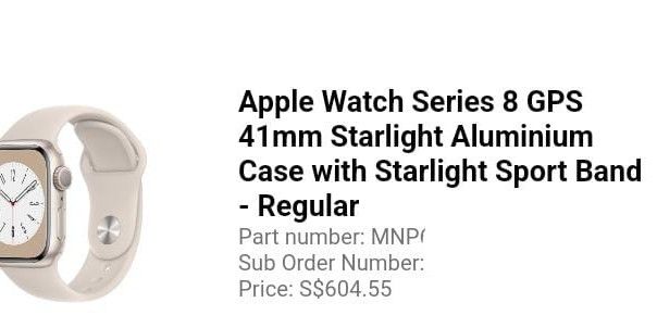 Apple Watch 41mm Starlight GPS