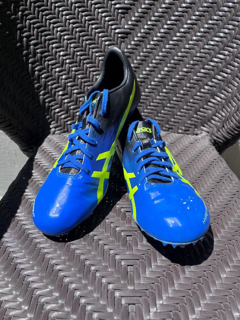 ASICS spike shoes. Blue. Cheap