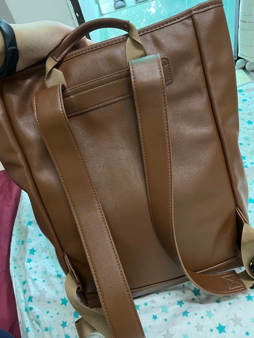 Kah & best sale kee leather backpack