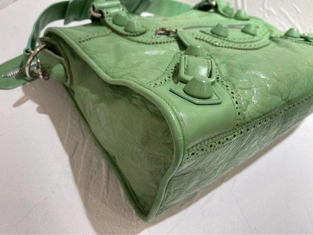 Balenciaga Medium size mint green color, Women's Fashion, Bags