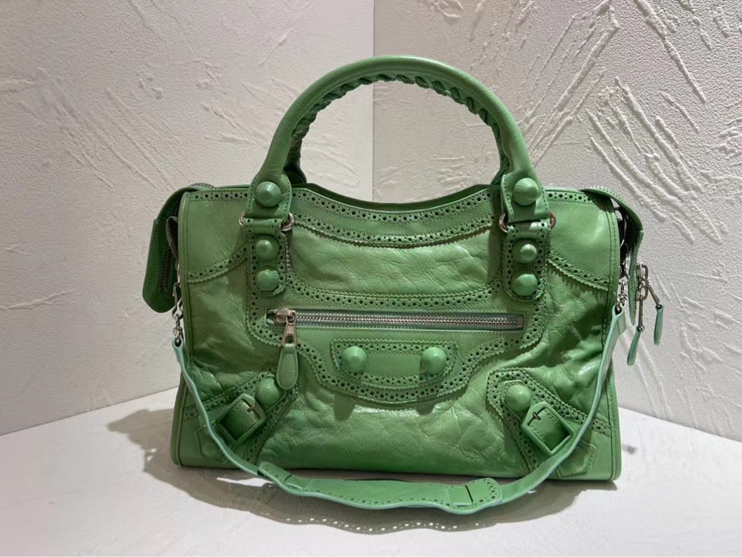 Balenciaga Medium size mint green color, Women's Fashion, Bags