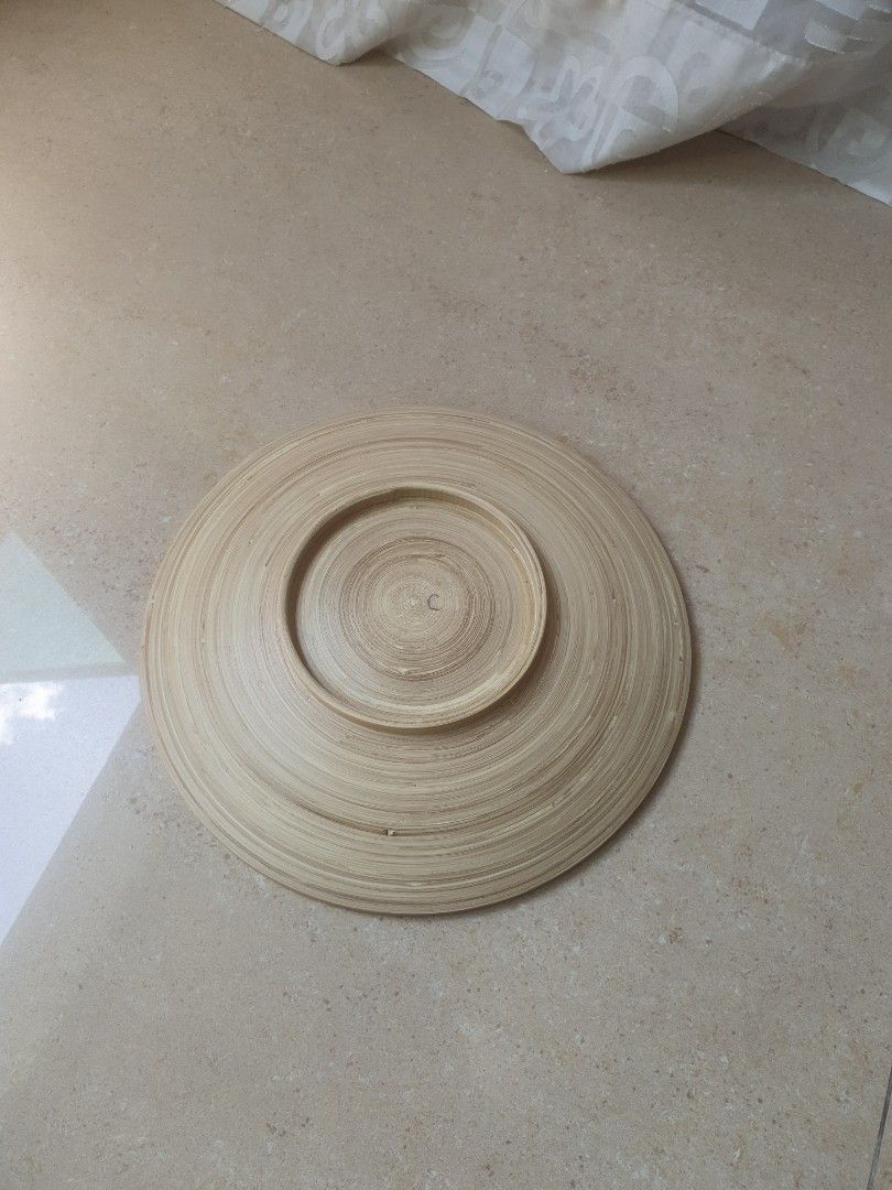 Bamboo fruit bowl IKEA Hultet, Furniture & Home Living, Home Decor