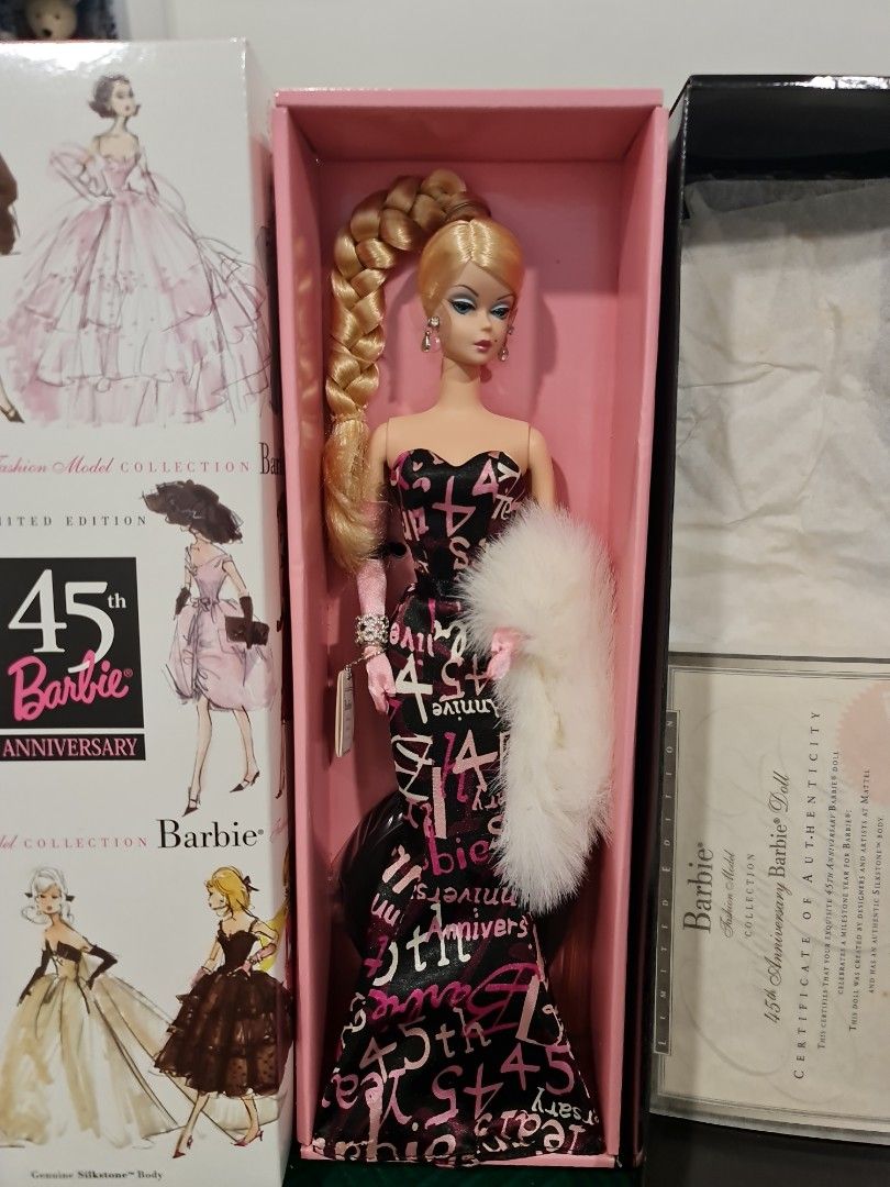 Barbie Fashion Model Silkstone 45th Anniversary NRFB Hobbies