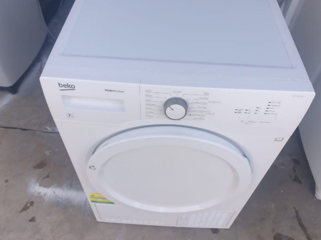 Beko condenser clothes dryer 7.0kg rm600, TV & Home Appliances, Washing