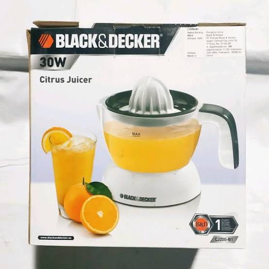 Black Decker Citrus Juicer Perasan Jeruk Elektrik on Carousell