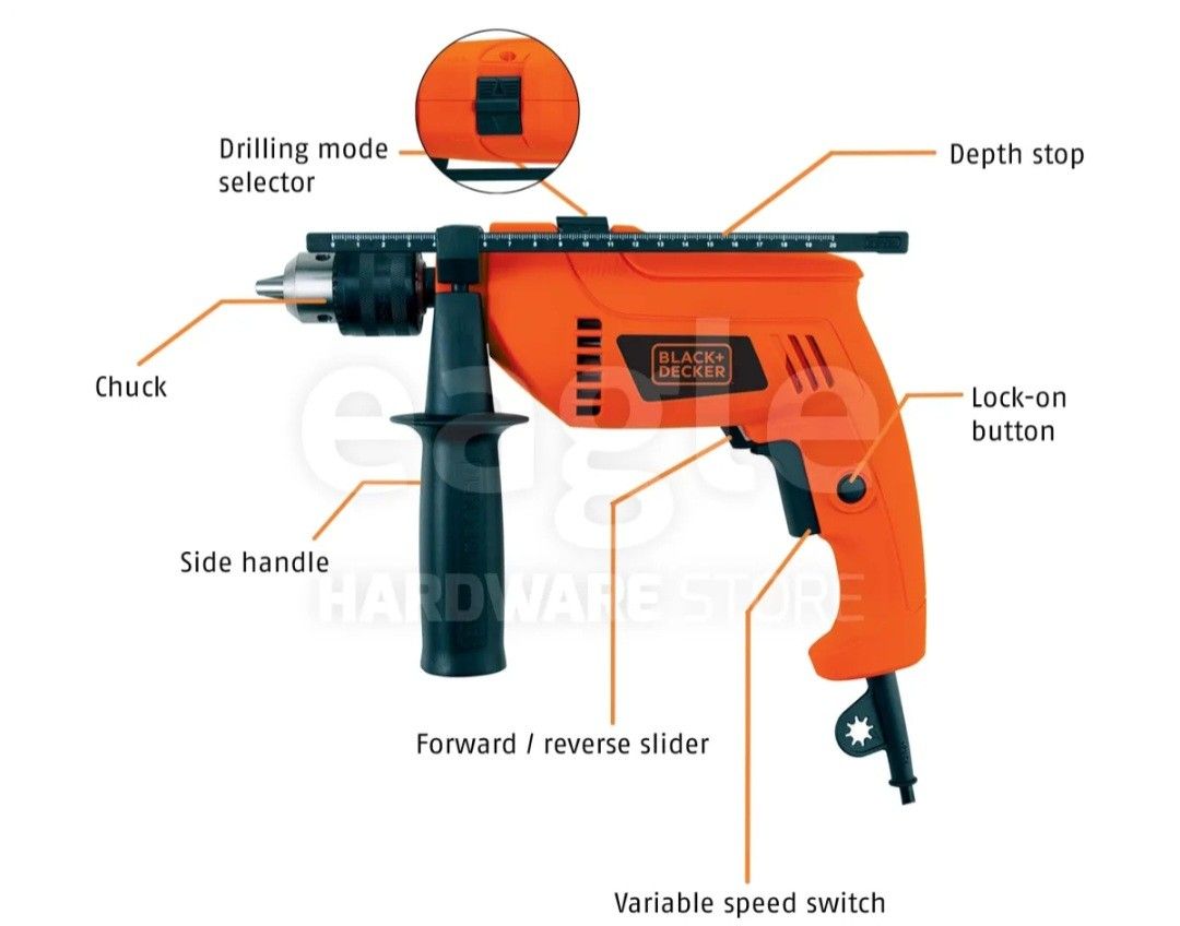 Black and decker drill online reverse switch