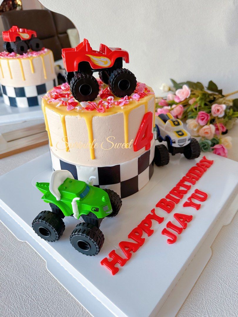 Blaze And The Monster Machines Cake | Blaze birthday party, Blaze birthday  cake, Blaze and the monster machines cake