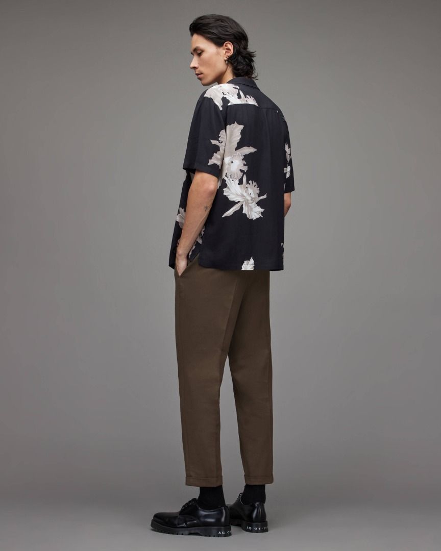 All saints cropped best sale trousers