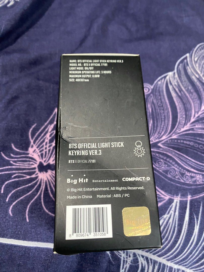BTS lightstick keyring ver 1 2 3 Finger ring Carousell