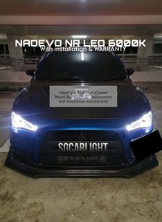🔥BEST SELLER! 💡NAOevo LED 6000K with installation! For headlight & Foglight! 1 YEAR WARRANTY! Collection item 3