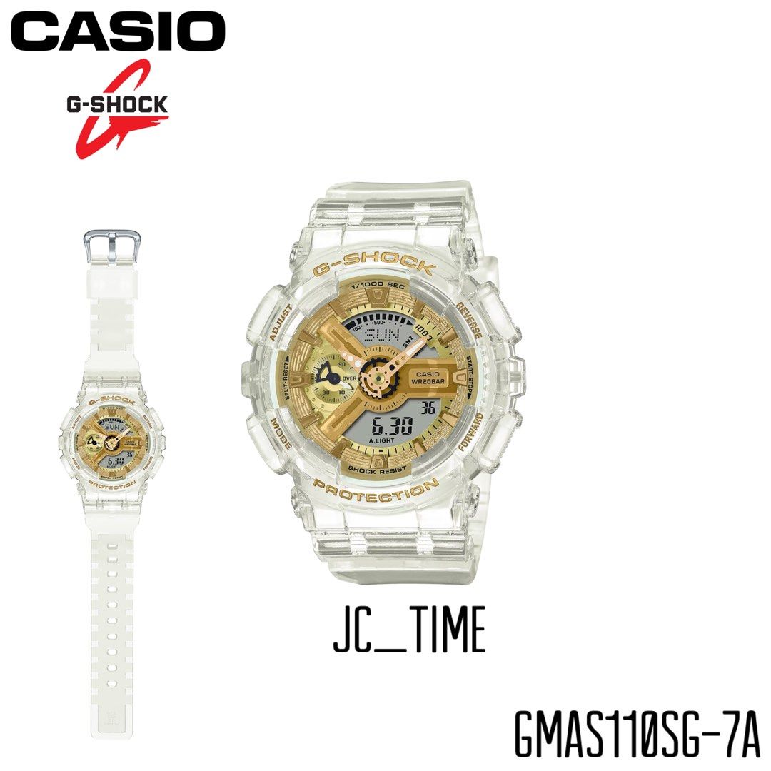 Casio g shock cheap white gold