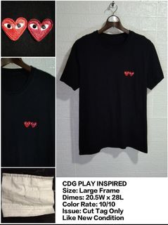 CDG PLAY DOUBLE LOGO HBR