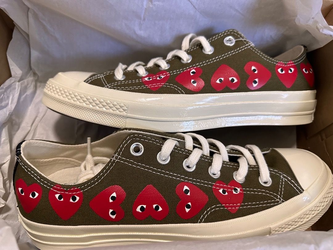 CDG Sneakers Unisex Men Size UK 8 Women UK 10 Brand New Last