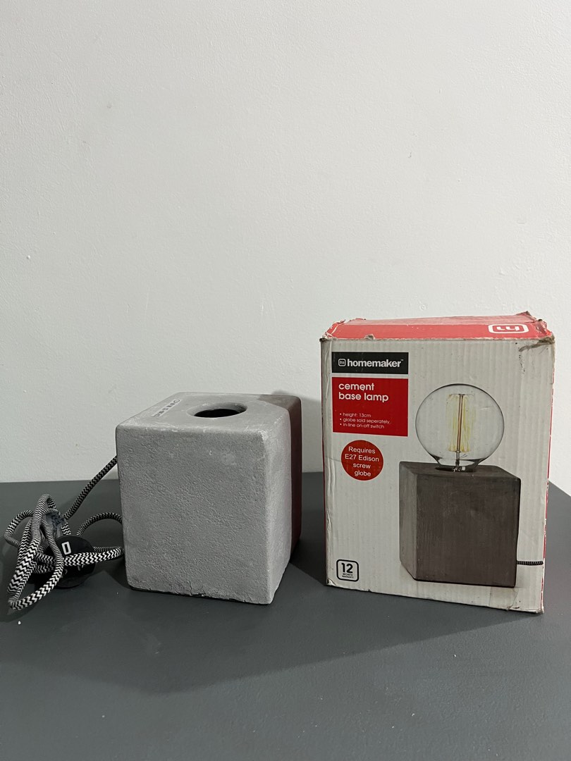 Cement base lamp on Carousell